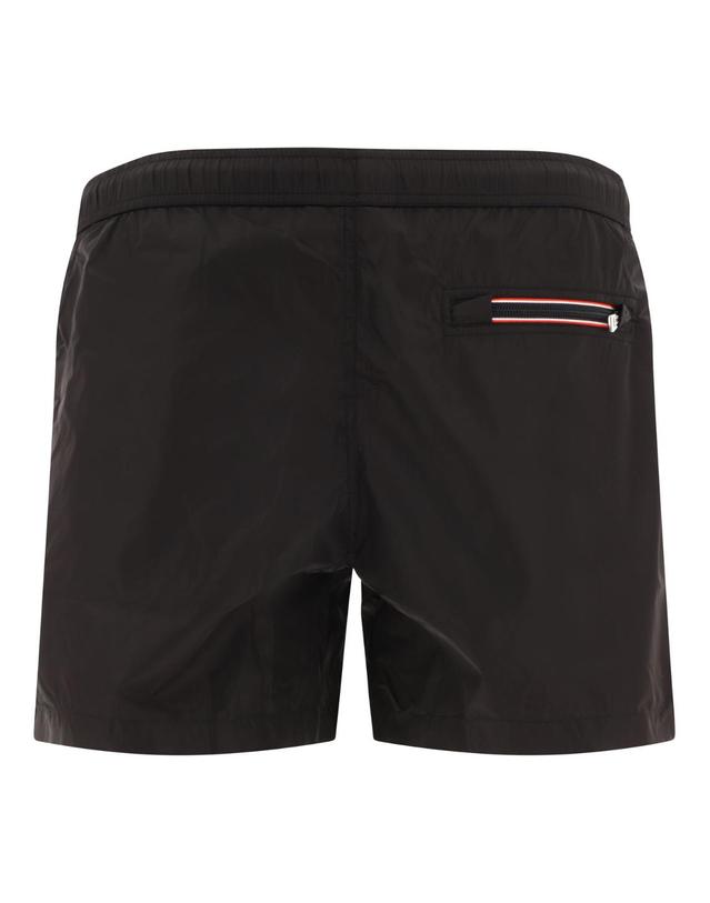 몽클레어 [해외직구][V90]몽클레어 2C00004 53326999 남성 수영복 스윔팬츠 수영바지 Swim shorts with logo patch 착용컷