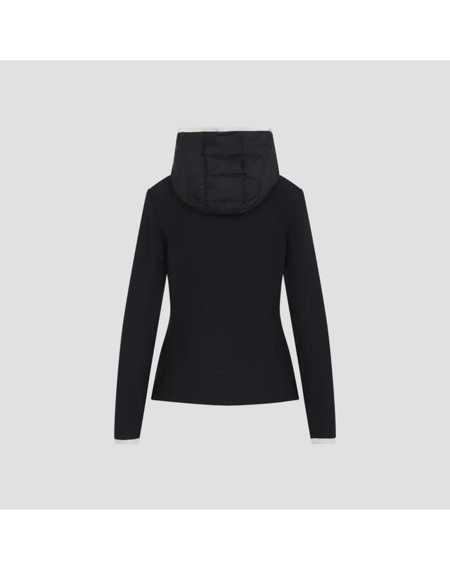 몽클레어 [해외직구][D14]몽클레어 L20988G0000189AUE 999 BLACK 여성 자켓 코트 아우터 Moncler Grenoble Zip Up Cardign 착용컷