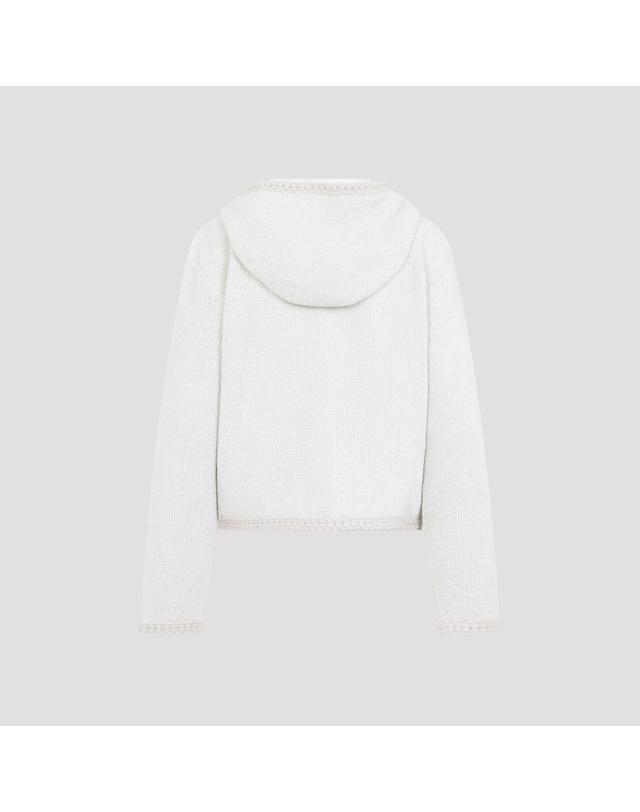 몽클레어 [해외직구][D14]몽클레어 L20938G0003989BKG 037 WHITE 여성 자켓 코트 아우터 Moncler Zip Up Cardigan 착용컷