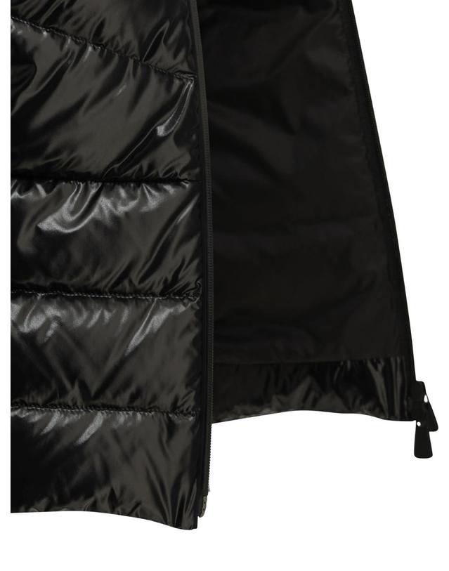 몽클레어 [해외직구][V90]몽클레어 8G00017 D 80093999 여성 맨투맨 후드 스웨트셔츠 Padded Zip Up Sweatshirt 착용컷