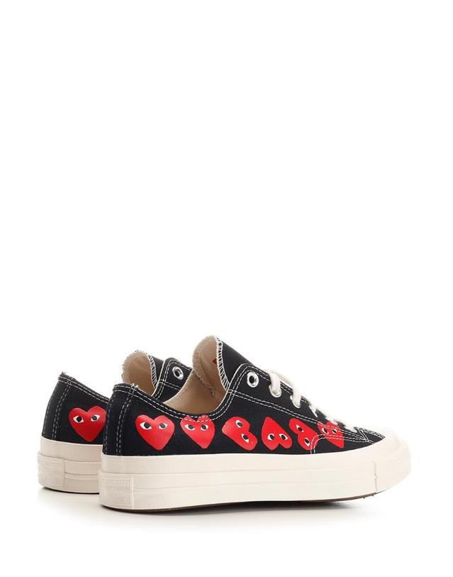 꼼데가르송 플레이 [해외직구][A94]꼼데가르송 AZ K126 0011 BLACK 공용 스니커즈 COMME DES GARCONS PLAY COMME DES GARCONS PLAY Chuck 70 Low Sneakers 착용컷