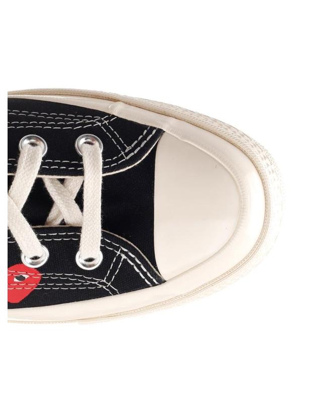 꼼데가르송 플레이 [해외직구][A94]꼼데가르송 AZ K126 0011 BLACK 공용 스니커즈 COMME DES GARCONS PLAY COMME DES GARCONS PLAY Chuck 70 Low Sneakers 착용컷