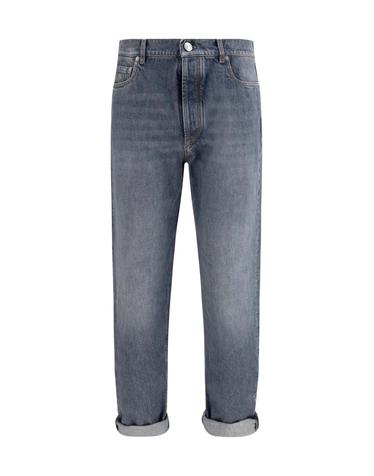 [해외직구][K68]브루넬로 쿠치넬리 M229PO2090 C1473 남성 청바지 데님 진 데님진 Straight leg turn up Jeans