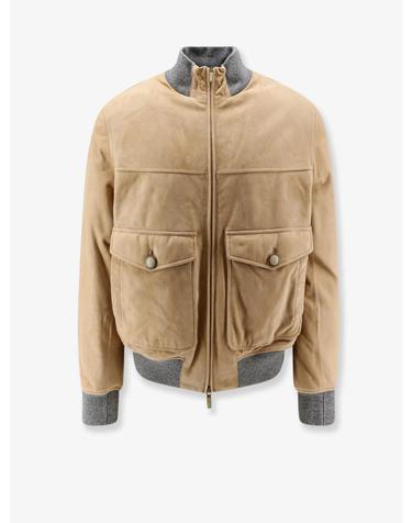 [해외직구][N85]브루넬로 쿠치넬리 MPCLF2085 남성 자켓 블레이저 코트 패딩 BRUNELLO CUCINELLI Padded suede jacket