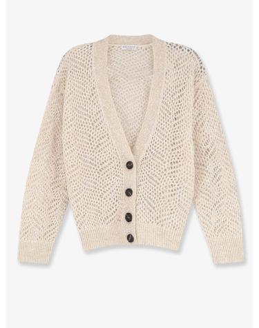 [해외직구][N85]브루넬로 쿠치넬리 MRG562506 여성 니트 스웨터 가디건 BRUNELLO CUCINELLI Mohair blend cardigan with iconic Dazzling motif