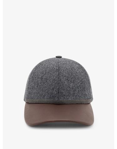 [해외직구][N85]브루넬로 쿠치넬리 MCAP90223 여성 모자 비니 버킷햇 캡 BRUNELLO CUCINELLI Wool hat with Monili detail