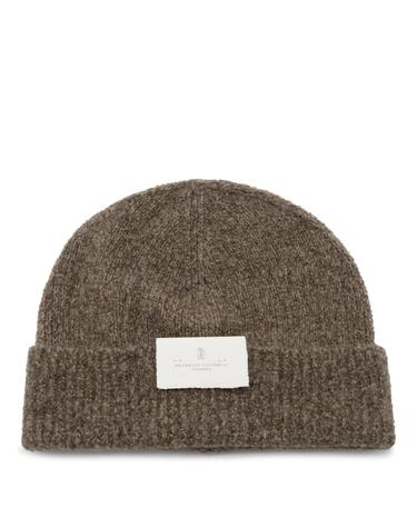 [해외직구][B47]브루넬로 쿠치넬리 MNX90809C9766 남성 모자 캡 볼캡 비니 BROWN WOOL BEANIE