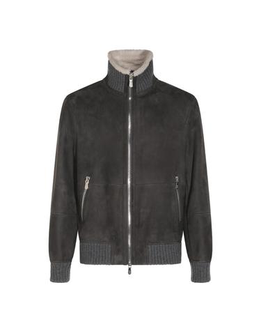 [해외직구][B47]브루넬로 쿠치넬리 MPMCU1737C9873 남성 가죽자켓 무스탕 퍼자켓 MUD SUEDE LEATHER JACKET