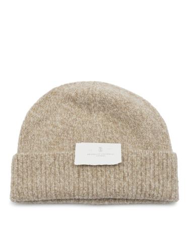 [해외직구][B47]브루넬로 쿠치넬리 MNX90809C058 남성 모자 캡 볼캡 비니 SAND WOOL BEANIE