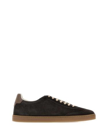 [해외직구][X45]브루넬로 쿠치넬리 MZUMGLJ336 CLV06 남성 스니커즈 단화 남자스니커즈 Dark brown suede sneakers
