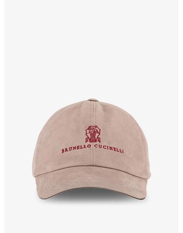 [해외직구][N85]브루넬로 쿠치넬리 MPCLF9850 남성 모자 비니 버킷햇 캡 BRUNELLO CUCINELLI Suede hat with embroidered logo on the front