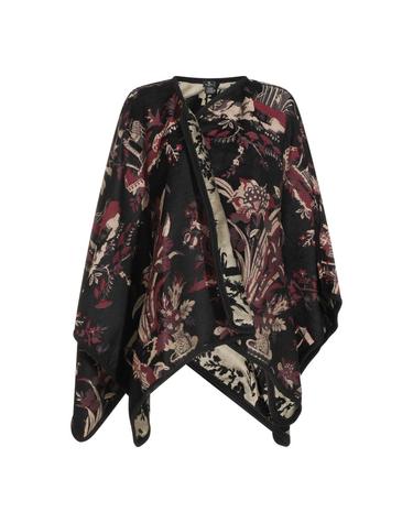 [해외직구][B47]에트로 WRBD002999TJE1ES9810 여성 코트 케이프 숄 BORDEAUX COTTON VISCOSE BLEND CAPE