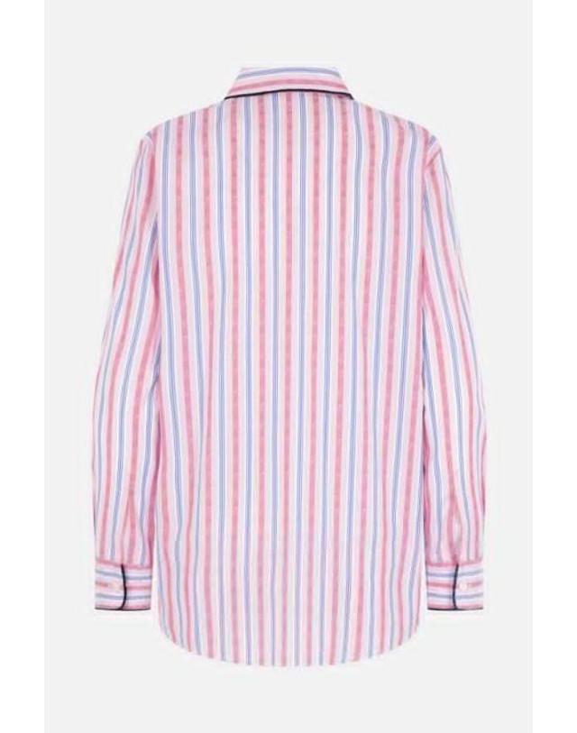 에트로 [해외직구][E32]에트로 WRIA001399TJ51ES9870 여성 셔츠 블라우스 ETRO striped jacquard cotton shirt 착용컷