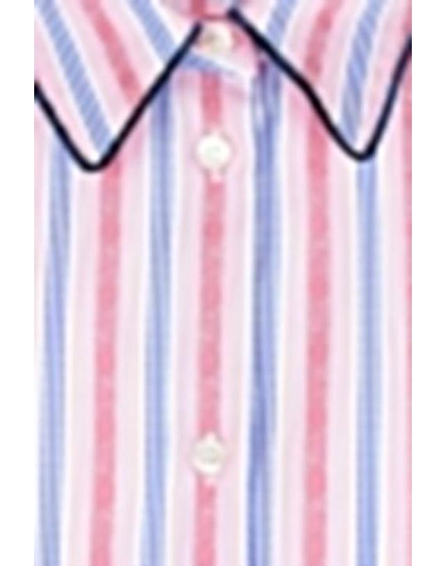 에트로 [해외직구][E32]에트로 WRIA001399TJ51ES9870 여성 셔츠 블라우스 ETRO striped jacquard cotton shirt 착용컷