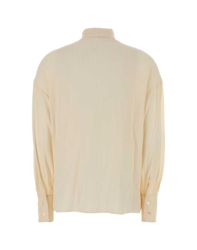 에트로 [해외직구][X45]에트로 WRIA007799TJAA2 W0414 여성 셔츠 남방 블라우스 Cream crepe shirt 착용컷