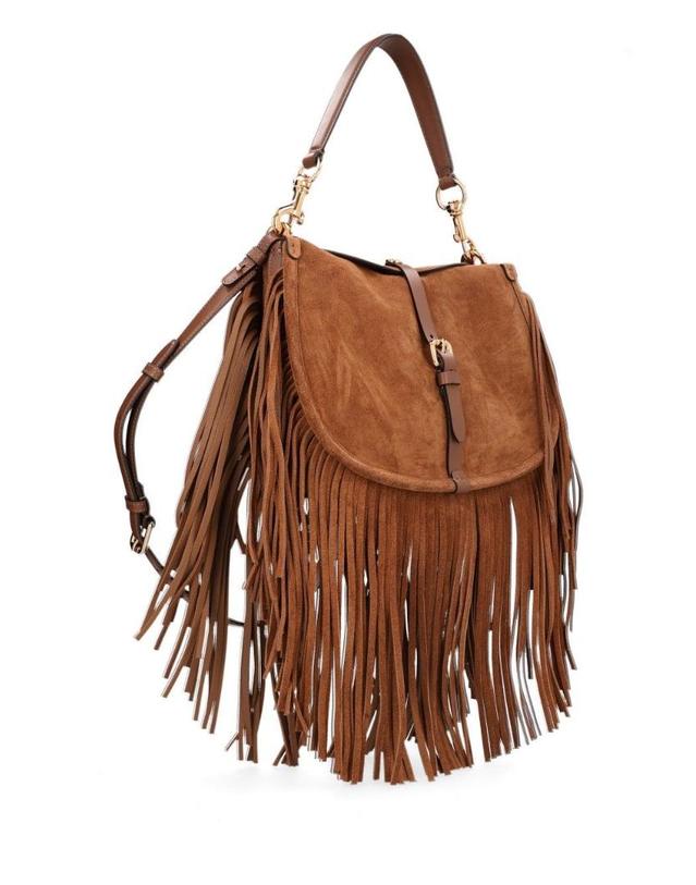 에트로 [해외직구][A94]에트로 WP1C0019AP469M0453 여성 숄더백 크로스백 ETRO ETRO Medium Pony Suede Bag With Fringe 착용컷