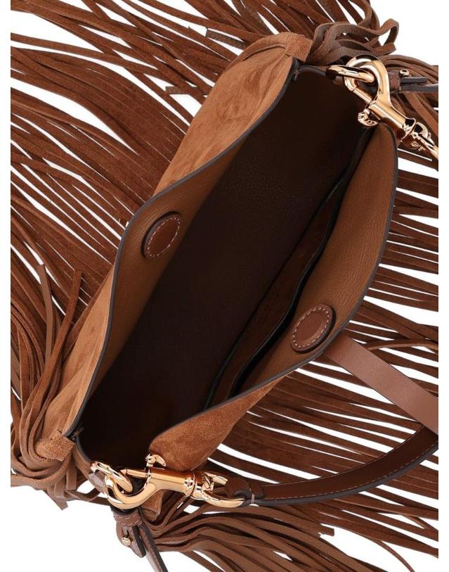 에트로 [해외직구][A94]에트로 WP1C0019AP469M0453 여성 숄더백 크로스백 ETRO ETRO Medium Pony Suede Bag With Fringe 착용컷