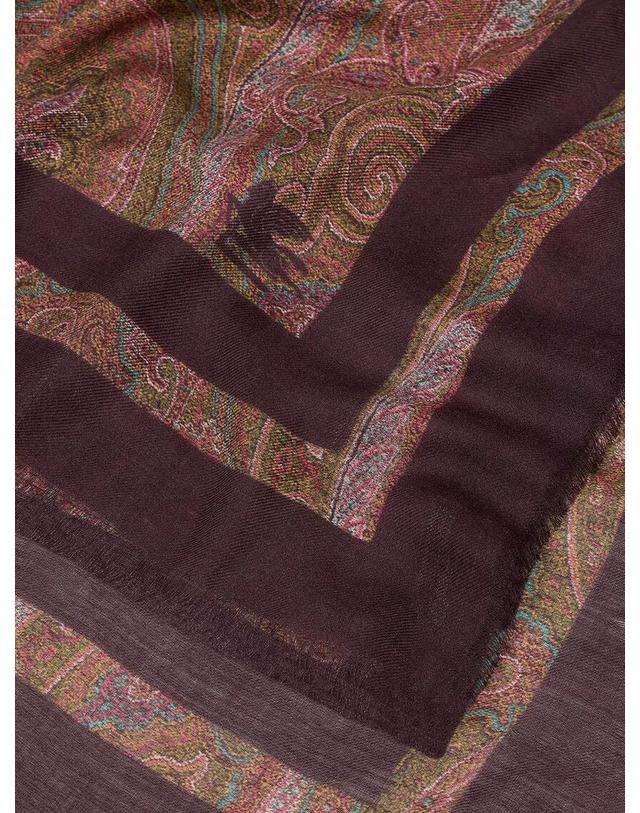 에트로 [해외직구][N85]에트로 WAYA0001 여성 스카프 머플러 목도리 ETRO Modal and cashmere shawl with Paisley pattern 착용컷
