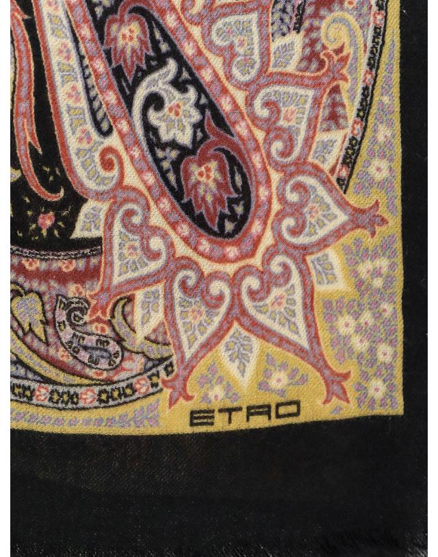 에트로 [해외직구][N85]에트로 WATA0010 여성 스카프 머플러 목도리 ETRO Cashmere scarf 착용컷