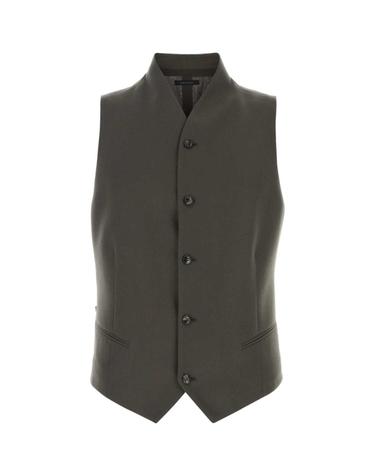 [해외직구][X45]조르지오아르마니 GM004486TE13592 U8122 남성 코트 하프 롱 트렌치 오버 Graphite wool vest