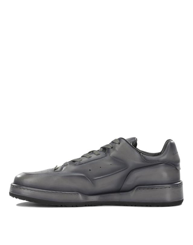 오피치네크리에이티브 [해외직구][V90]오피시네크리에이티브 ERASER 001AERO BUTTERO NAPPA ANTRACITE 남성 스니커즈 단화 운동화 Eraser 001 Low Top Sneakers 착용컷