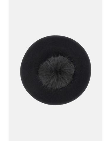[해외직구][G95]보르살리노 B80006PPDIM29M230 여성 모자 스카프 주얼리 가방 WOOL CLOTH BERET WITH POM POM