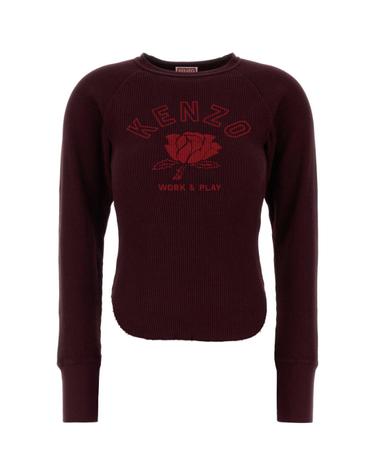 [해외직구][X45]겐조 FH52TL5004WA 23 여성 셔츠 남방 블라우스 Burgundy cotton t shirt