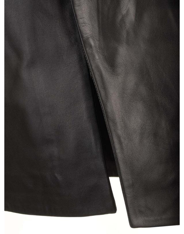 루루스튜디오 [해외직구][A94]루루 스튜디오 EKAREBLACK 여성 스커트 치마 LOULOU STUDIO LOULOU STUDIO Leather Midi Skirt 착용컷