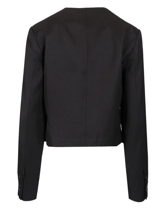 루루스튜디오 [해외직구][A94]루루 스튜디오 MALLIBLACK 여성 블레이저 자켓 LOULOU STUDIO LOULOU STUDIO Cropped Blazer 착용컷