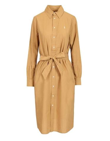 [해외직구][A94]폴로  211A96346002 여성 미디원피스 드레스 POLO RALPH LAUREN POLO RALPH LAUREN Shirt Dress