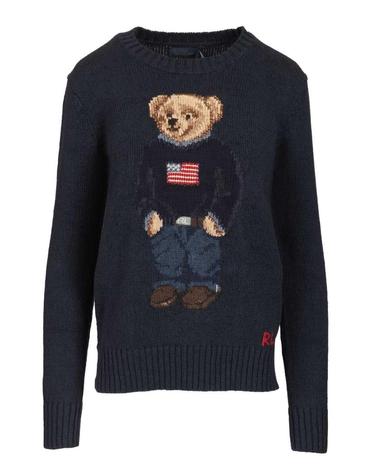 [해외직구][A94]폴로  211927070001 여성 니트 스웨터 POLO RALPH LAUREN POLO RALPH LAUREN Polo Bear Sweater In Cotton And Linen