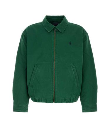 [해외직구][X45]폴로  710961929 500 남성 블레이저 봄버 캐주얼자켓 Green twill bomber jacket