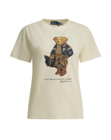 [해외직구][Q11]폴로  211B17774001 여성 티셔츠 WARM WHITE COTTON T SHIRT