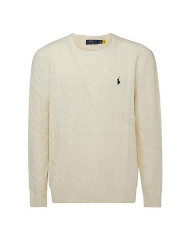 [해외직구][Q11]폴로  710876762010 남성 니트 스웨터 WHITE WOOL KNITWEAR