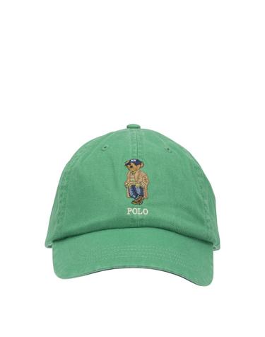 [해외직구][V90]폴로  710B27555001RAFT GREEN 남성 캡 모자 비니 버킷햇 Polo Bear Baseball Cap