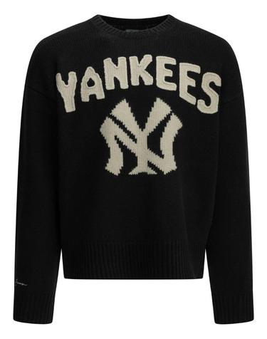 [해외직구][V90]폴로  710B27165001POLO BLACK MULTI 남성 니트 스웨터 가디건 Yankees Crew Neck Sweater