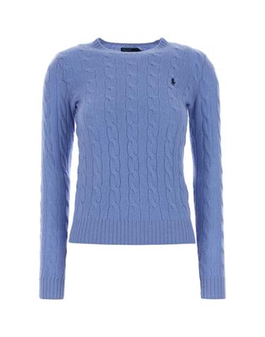 [해외직구][X45]폴로  211971865 004 여성 스웨터 니트 가디건 Cerulean blue wool blend sweater