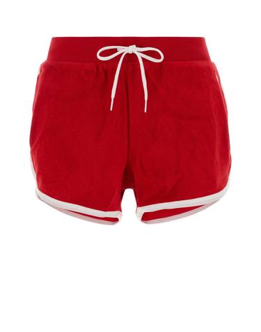 [해외직구][X45]폴로  211A12956 002 여성 반바지 버뮤다팬츠 숏팬츠 쇼츠 Red terry fabric shorts