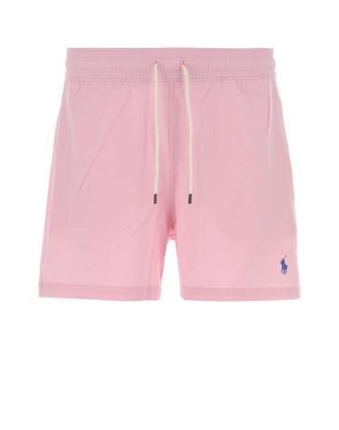 [해외직구][X45]폴로  710B16721 007 남성 수영복 수윔팬츠 수영바지 Pink stretch polyester swimming shorts