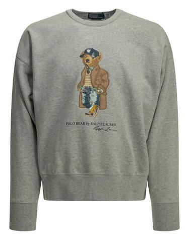 [해외직구][V90]폴로  710B27080001ANDOVER HEATHER 남성 맨투맨 후드 스웨트셔츠 집업 Polo Bear Crew Neck Sweatshirt