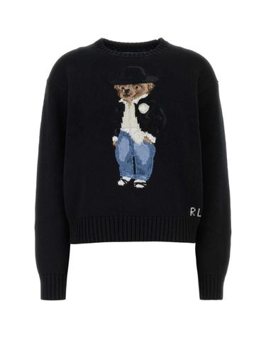 폴로 랄프로렌 [해외직구][X45]폴로 211B23918 001 여성 스웨터 니트 가디건 Black cotton sweater