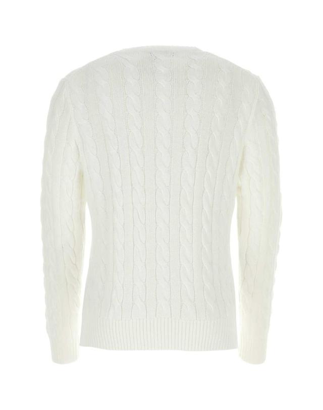 폴로 랄프로렌 [해외직구][X45]폴로 710775885 033 남성 스웨터 니트 가디건 White cotton sweater 착용컷