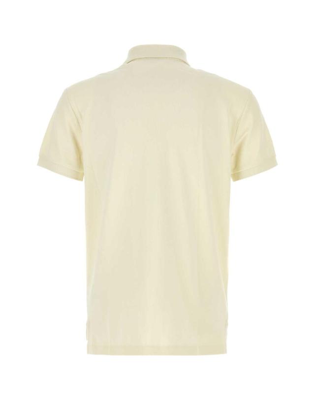 폴로 랄프로렌 [해외직구][X45]폴로 710680784 372 남성 셔츠 남방 긴팔 반팔 Ivory piquet polo shirt 착용컷