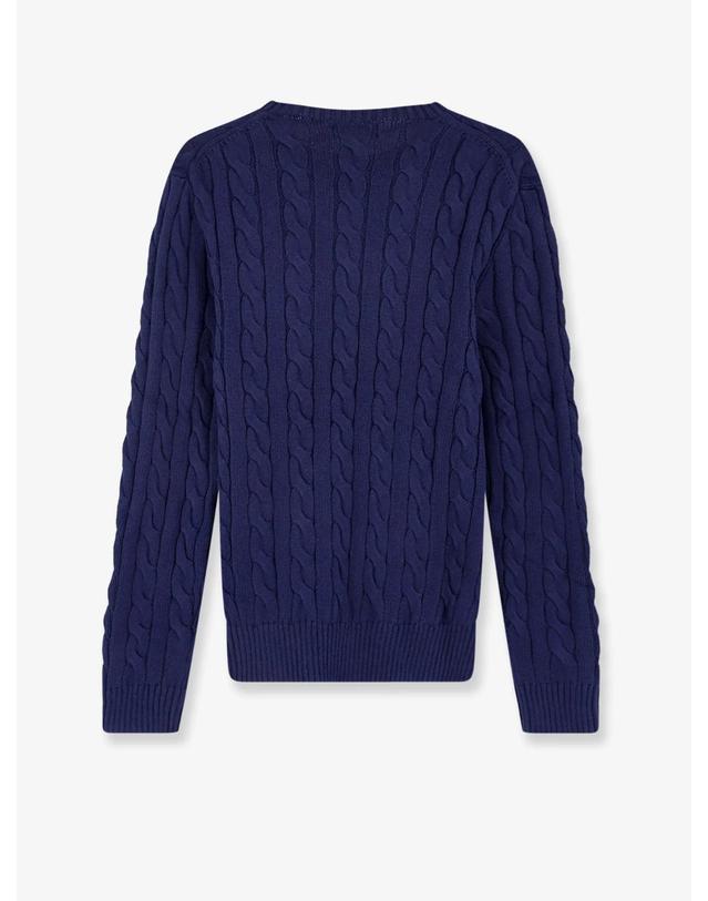 폴로 랄프로렌 [해외직구][N85]폴로 710775885 남성 니트 스웨터 가디건 POLO RALPH LAUREN Cotton sweater with embroidered logo on the front 착용컷