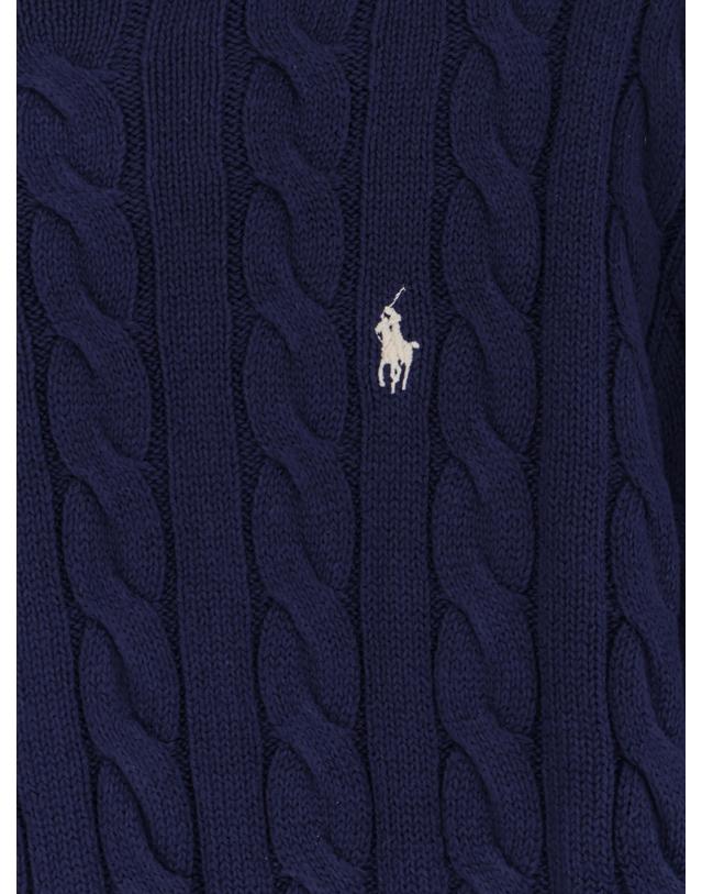 폴로 랄프로렌 [해외직구][N85]폴로 710775885 남성 니트 스웨터 가디건 POLO RALPH LAUREN Cotton sweater with embroidered logo on the front 착용컷