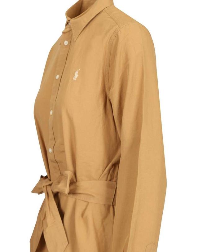 폴로 랄프로렌 [해외직구][A94]폴로 211A96346002 여성 미디원피스 드레스 POLO RALPH LAUREN POLO RALPH LAUREN Shirt Dress 착용컷