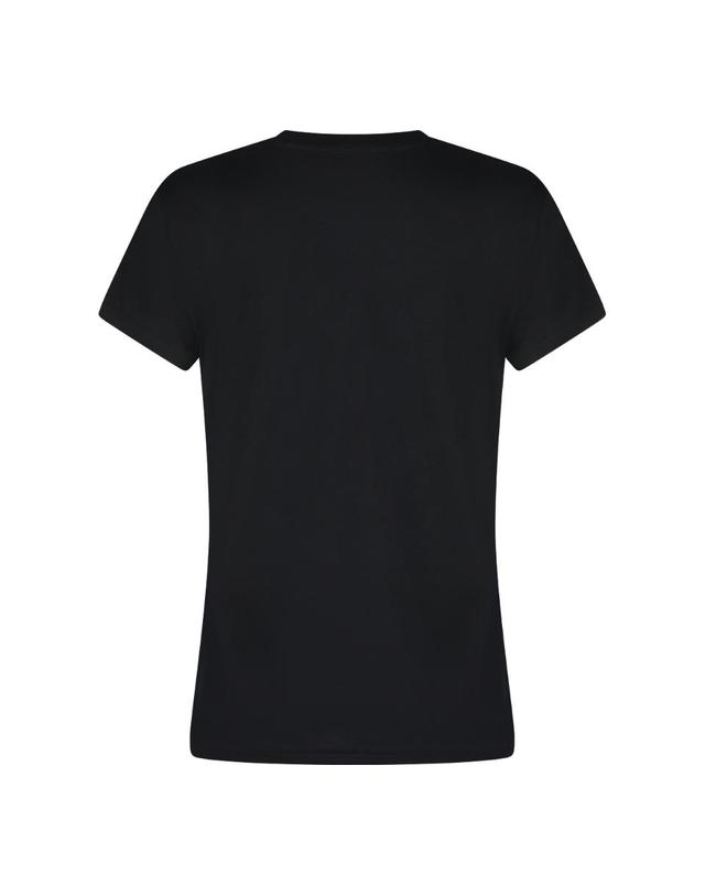 폴로 랄프로렌 [해외직구][Q11]폴로 211B14605033 여성 티셔츠 BLACK COTTON T SHIRT 착용컷