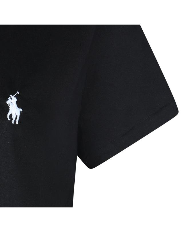 폴로 랄프로렌 [해외직구][Q11]폴로 211B14605033 여성 티셔츠 BLACK COTTON T SHIRT 착용컷