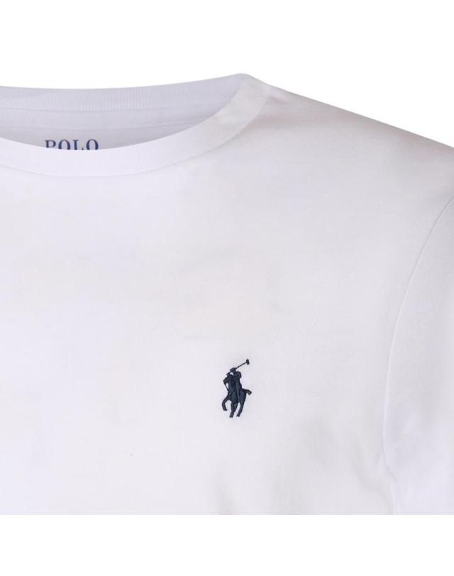 폴로 랄프로렌 [해외직구][Q11]폴로 710680785003 남성 티셔츠 WHITE COTTON T SHIRT 착용컷