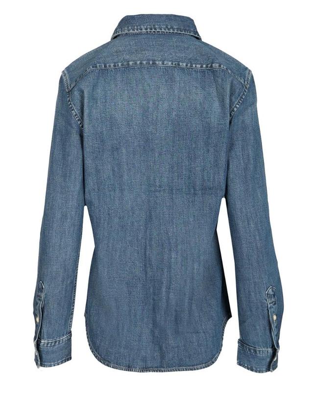 폴로 랄프로렌 [해외직구][A94]폴로 211969458001 여성 셔츠 블라우스 POLO RALPH LAUREN POLO RALPH LAUREN Denim Shirt 착용컷